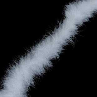 White Marabou Feather Scarf