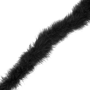 Black Marabou Feather Scarf