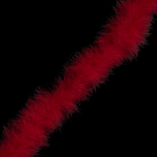 Red Marabou Feather Scarf