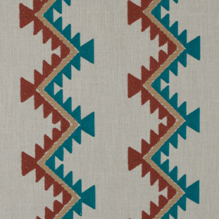 Adobo Tribal Chevron Embroidered Woven