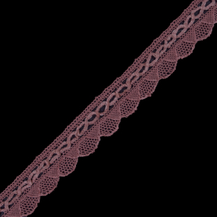 Dusty Rose Crochet Chenille Trim - 1.5