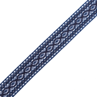 Navy Crochet Trim - 1.5