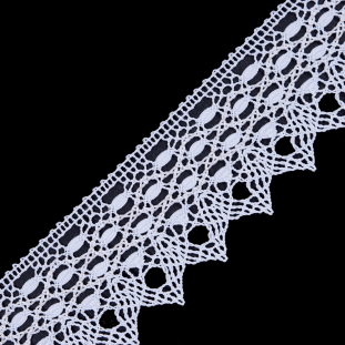 White Crochet Lace Trimming - 2.75