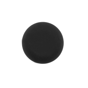 Italian Matte Black Domed Plastic Button - 32L/20mm