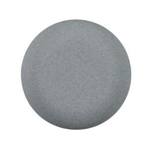 Italian Matte Light Gray Domed Plastic Button - 44L/25mm