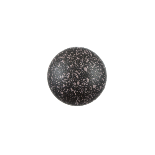 Italian Black and Twilight Mauve Speckled Plastic Button - 24L/15mm