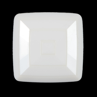 Italian Ivory Square Plastic Button - 48L/30mm