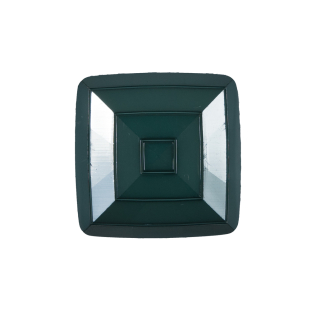 Italian Sycamore Green Square Plastic Button - 36L/23mm