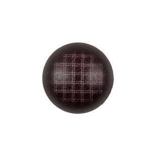 Italian Wine Checkered Plastic Button - 32L/20mm