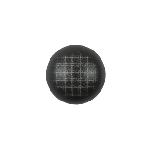 Italian Gray Checkered Plastic Button - 24L/15mm