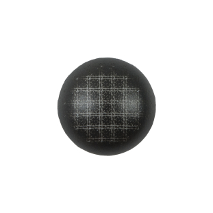 Italian Gray Checkered Plastic Button - 32L/20mm