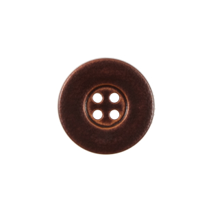 Italian Dark Brown 4-Hole Plastic Button -32L/20mm