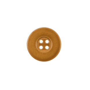 Italian Light Brown 4-Hole Plastic Button - 24L/15mm