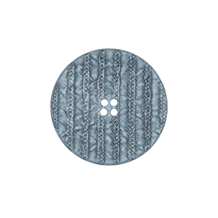 Italian Light Blue Textured 4-Hole Button - 36L/23mm