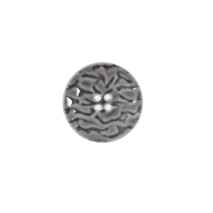 Italian Gray Textured Button - 24L/15mm