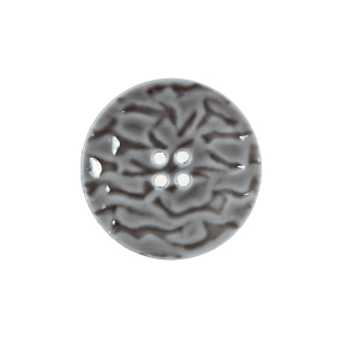 Italian Gray Textured Button - 36L/23mm