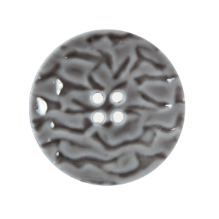Italian Gray Textured Button - 44L/28mm