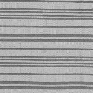 Gray Barcode Striped Polyester Woven