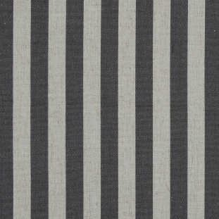 Raven Awning Striped Polyester and Linen Woven