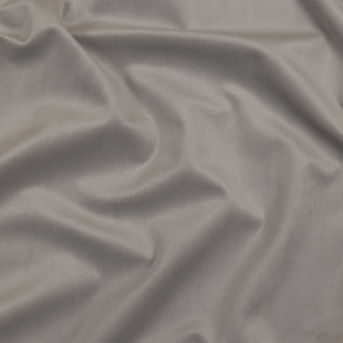 Grey Creamy Polyester Velvet