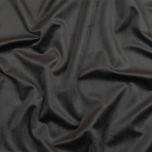 Charcoal Creamy Polyester Velvet