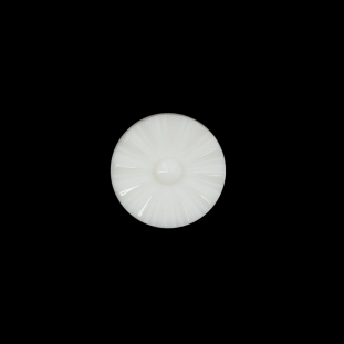 Italian Ivory Floral Nylon Button - 20L/12mm