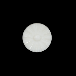 Italian Ivory Floral Nylon Button - 24L/15mm