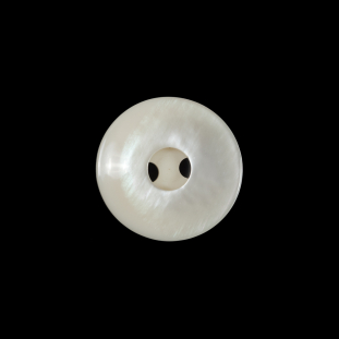 Italian Beige Iridescent 2-Hole Button - 28L/18mm