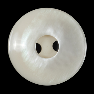 Italian Beige Iridescent 2-Hole Button - 54L/34mm