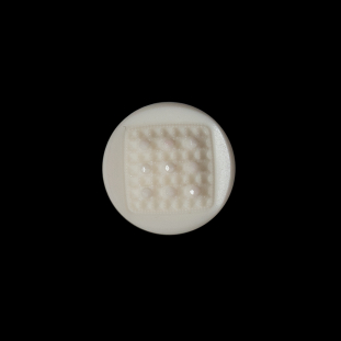 Italian Beige Textural Shank Back Button - 24L/15mm