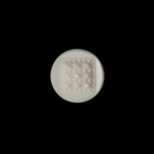 Italian Beige Textural Shank Back Button - 20L/12.5mm