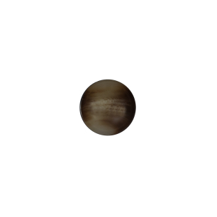 Italian Light Brown Glossy Shank Back Button - 16L/10mm