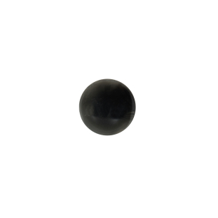 Italian Dark Gray Glossy Shank Back Button - 16L/10mm