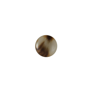 Italian Light Brown Matte Shank Back Button - 14L/9mm