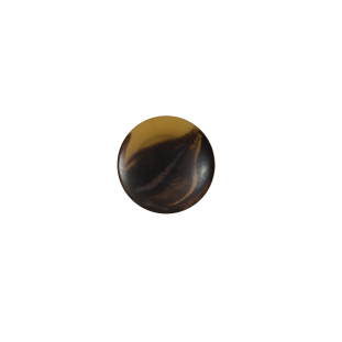 Italian Dark Brown Matte Shank Back Button - 18L/11.5mm