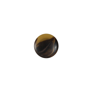 Italian Dark Brown Matte Shank Back Button - 16L/10mm