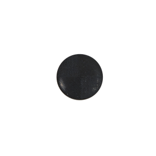 Italian Black Plastic Shank Back Button - 18L/11.5mm