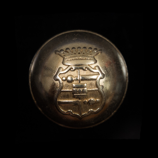 Italian Gold Metal Crest Button - 40L/25.5mm