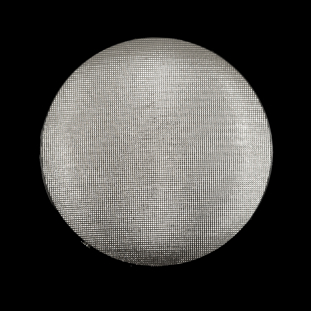 Italian Silver Textured Shank Back Button - 44L/28mm