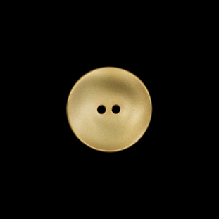 Matte Metallic Gold Concaving 2-Hole Button - 24L/15mm
