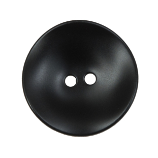 Matte Black Concaving 2-Hole Button - 44L/28mm