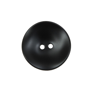 Matte Black Concaving 2-Hole Button - 36L/23mm