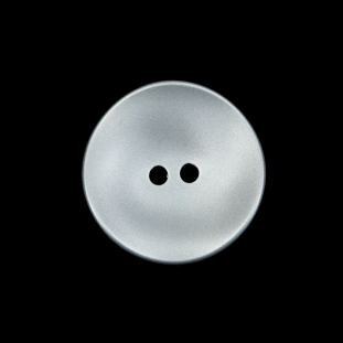 Matte Metallic Silver Concaving 2-Hole Button - 36L/23mm