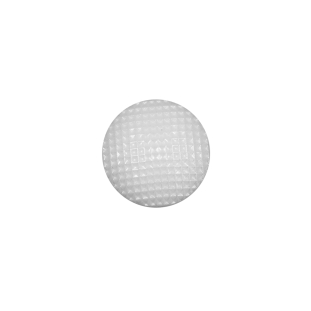 Italian White Nylon Pearl Button - 20L/12.5mm