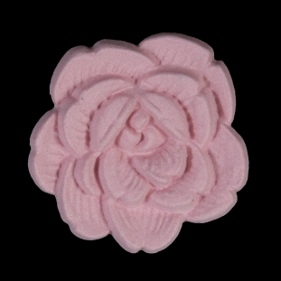 Italian Pink Flower Shank Back Button - 54L/34mm