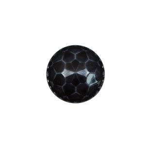 Italian Charcoal Plated Bevel-Cut Button - 24L/15mm