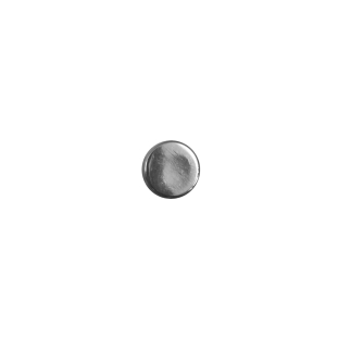 Italian Silver Metal Shank Back Button - 12L/7.5mm
