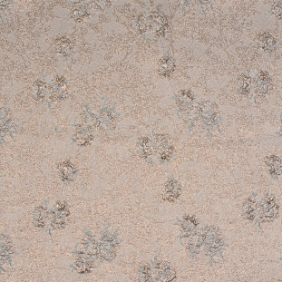 Pale Blue and Gold Luxury Floral Metallic Brocade