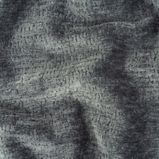 Denim Abstract Textured Acrylic and Polyester Chenille