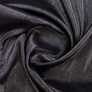 Metallic Black Polyester Lame